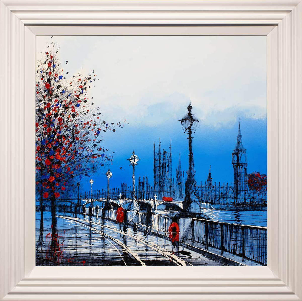 Lady in Red - Original - SOLD by artist Nigel Cooke - Wyecliffe Galleries