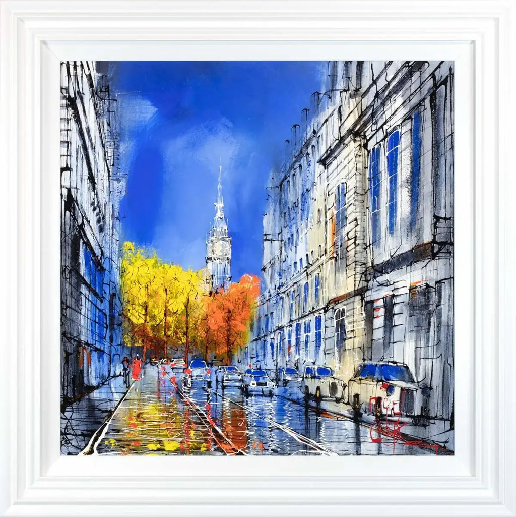 Lady in the Red Dress - SOLD by artist Nigel Cooke - Wyecliffe Galleries