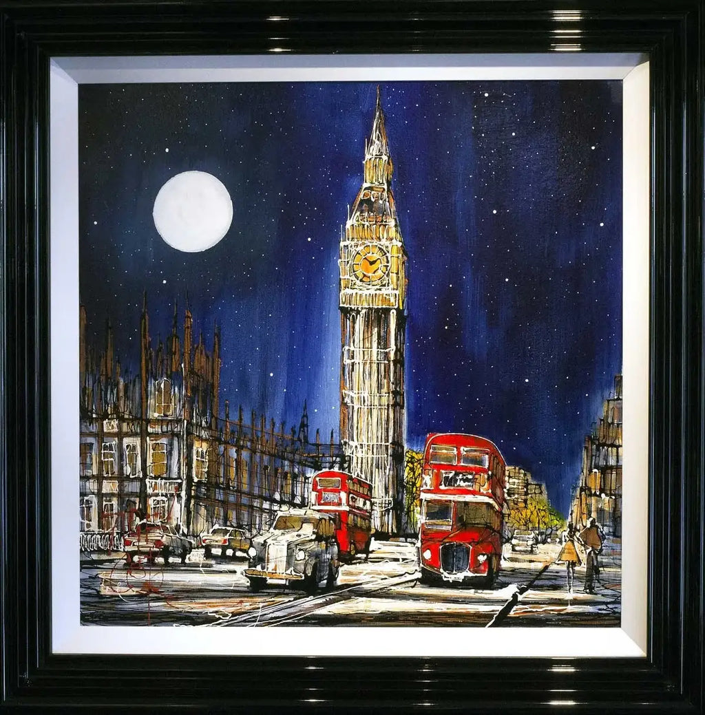 Last Bus Home - SOLD by artist Nigel Cooke - Wyecliffe Galleries