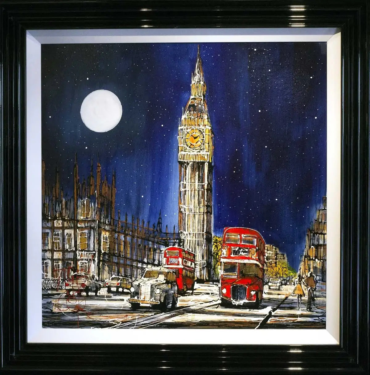Last Bus Home - SOLD by artist Nigel Cooke - Wyecliffe Galleries
