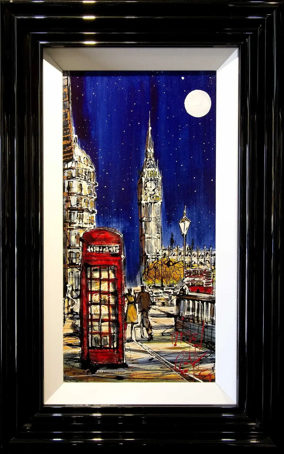Late Night London I - SOLD by artist Nigel Cooke - Wyecliffe Galleries