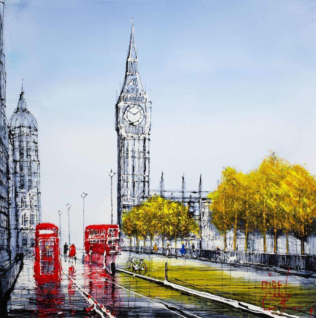 Legacies of London - Original - SOLD by artist Nigel Cooke - Wyecliffe Galleries