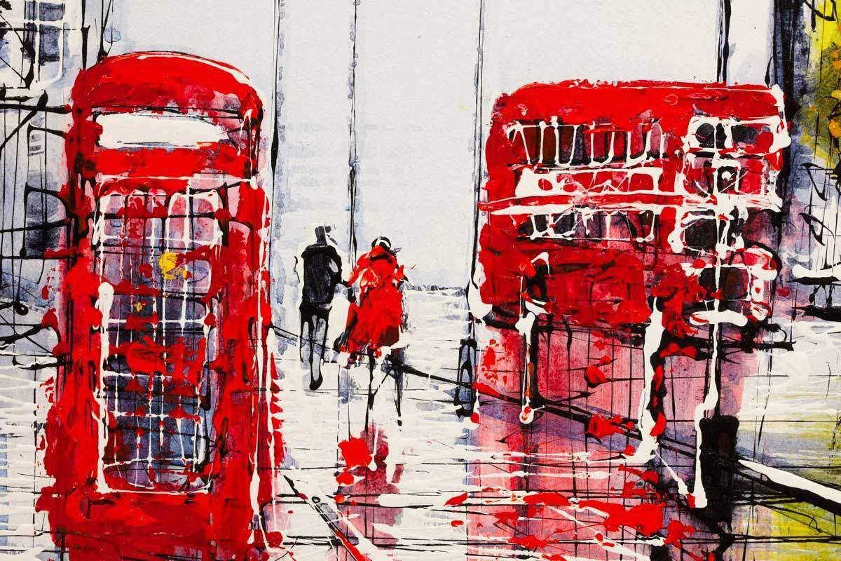 Legacies of London - Original - SOLD by artist Nigel Cooke - Wyecliffe Galleries