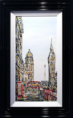 London Red - SOLD by artist Nigel Cooke - Wyecliffe Galleries