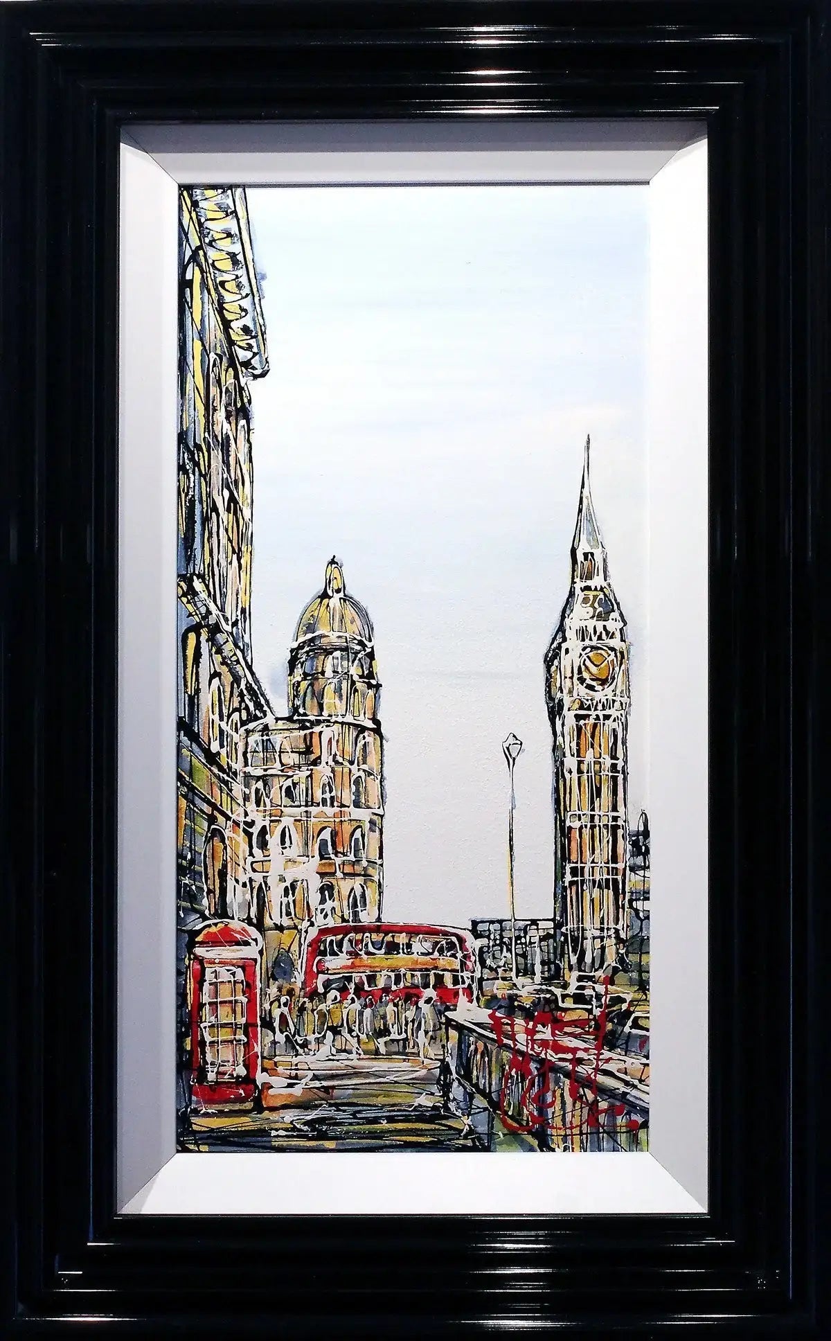 London Red - SOLD by artist Nigel Cooke - Wyecliffe Galleries