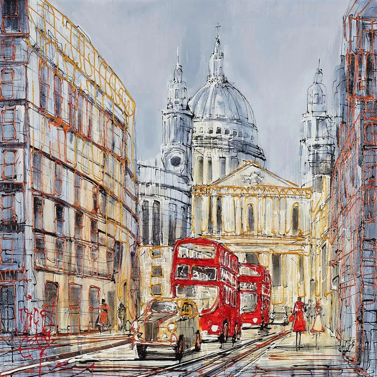 Ludgate Circus - SOLD OUT by artist Nigel Cooke - Wyecliffe Galleries