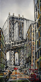 Manhattan Bridge - SOLD by artist Nigel Cooke - Wyecliffe Galleries