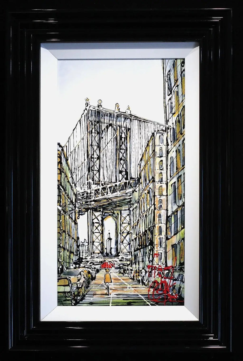 Manhattan Bridge - SOLD by artist Nigel Cooke - Wyecliffe Galleries