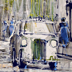 Meet Me At St Pauls - Original - SOLD by artist Nigel Cooke - Wyecliffe Galleries