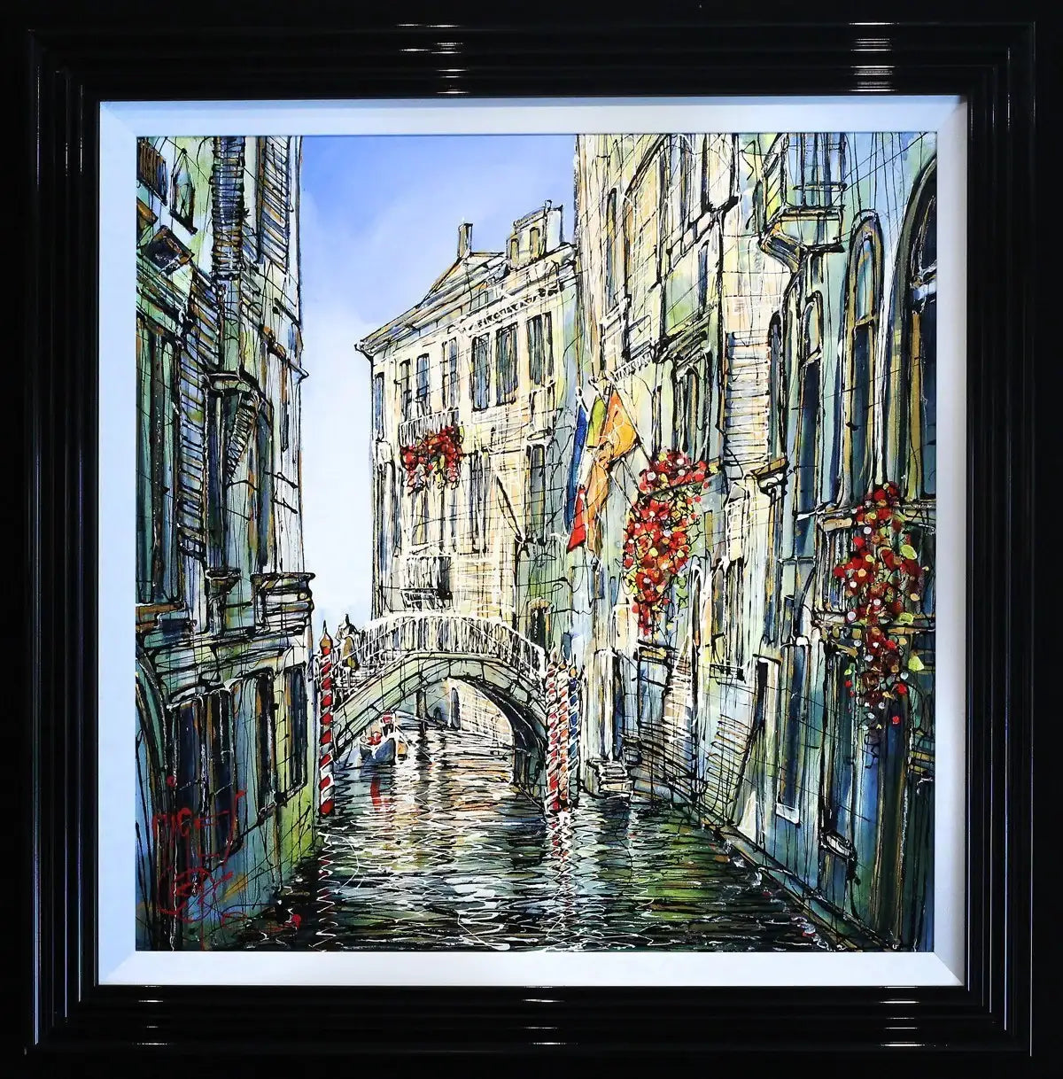 On the Water, Venice - SOLD by artist Nigel Cooke - Wyecliffe Galleries