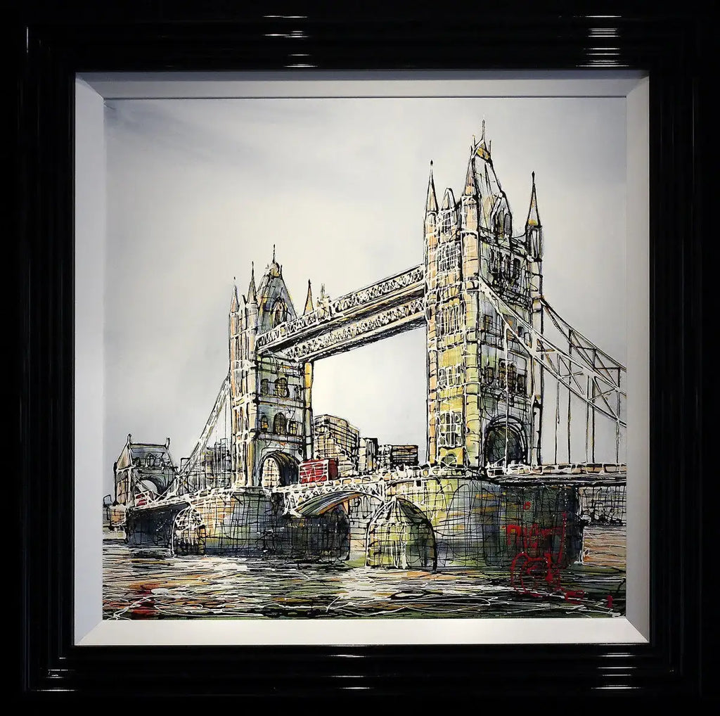 Over Tower Bridge by artist Nigel Cooke - Wyecliffe Galleries