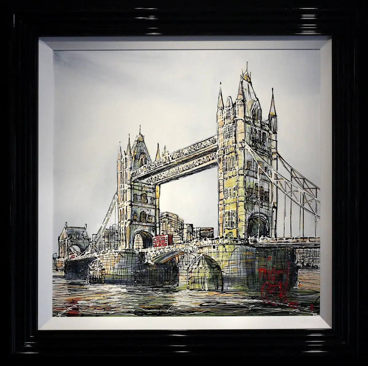 Over Tower Bridge by artist Nigel Cooke - Wyecliffe Galleries