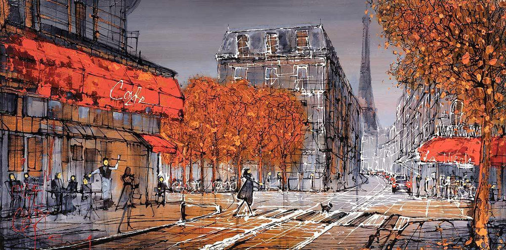 Paint The Town Red - Original - SOLD by artist Nigel Cooke - Wyecliffe Galleries