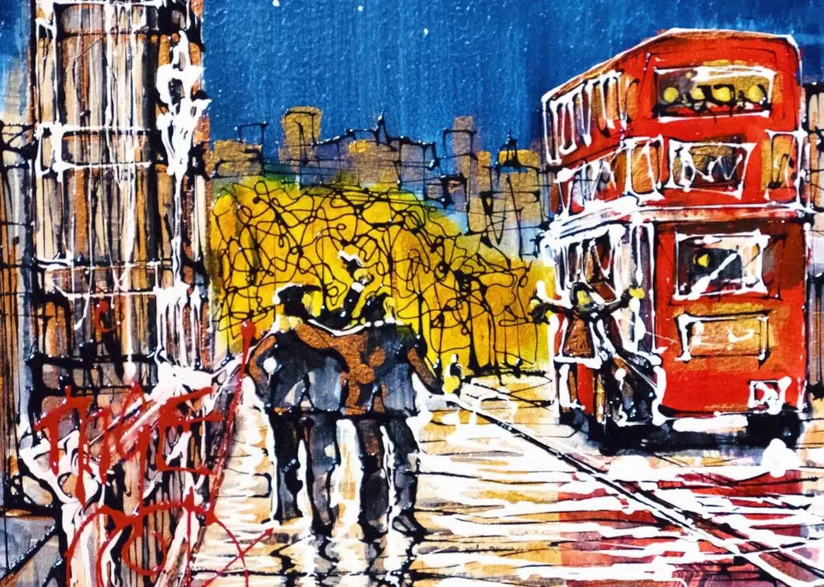 Paint the Town - SOLD by artist Nigel Cooke - Wyecliffe Galleries