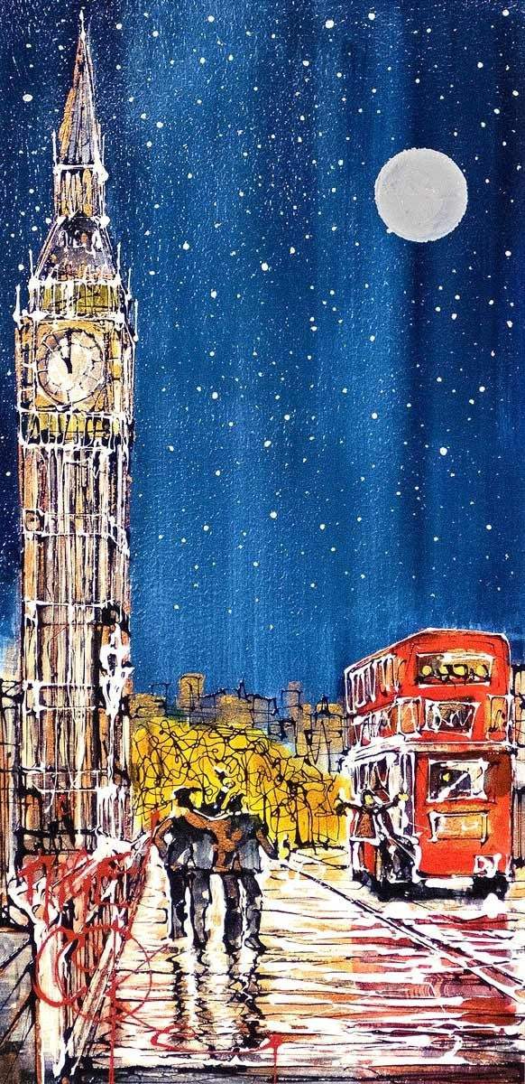 Paint the Town - SOLD by artist Nigel Cooke - Wyecliffe Galleries