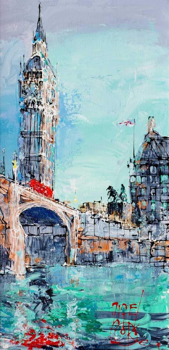 Palace of Westminster - Original - SOLD by artist Nigel Cooke - Wyecliffe Galleries