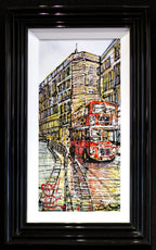 Passing Routemaster - SOLD by artist Nigel Cooke - Wyecliffe Galleries