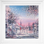 Pink Dusk - Original - SOLD by artist Nigel Cooke - Wyecliffe Galleries