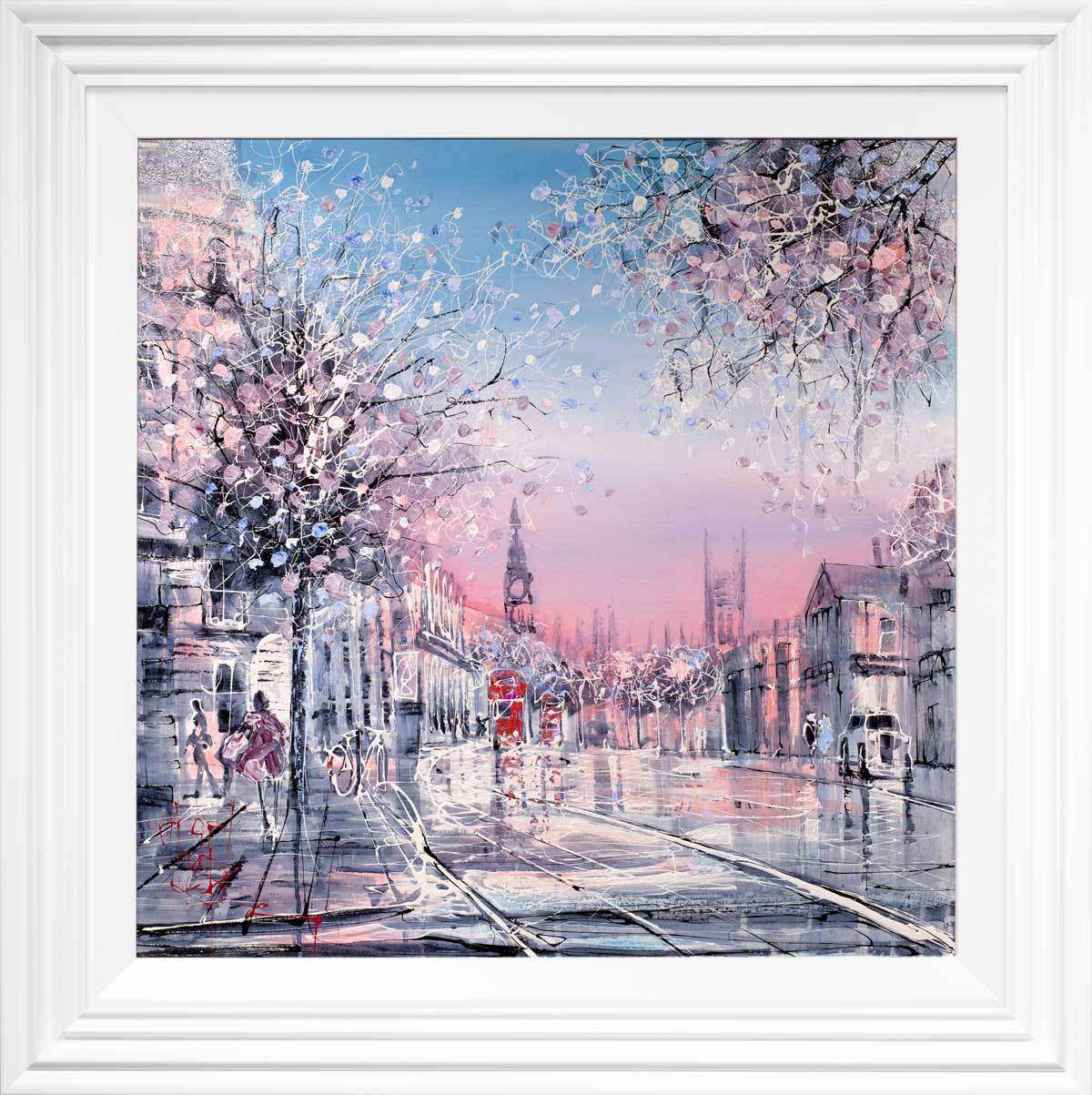 Pink Dusk - Original - SOLD by artist Nigel Cooke - Wyecliffe Galleries