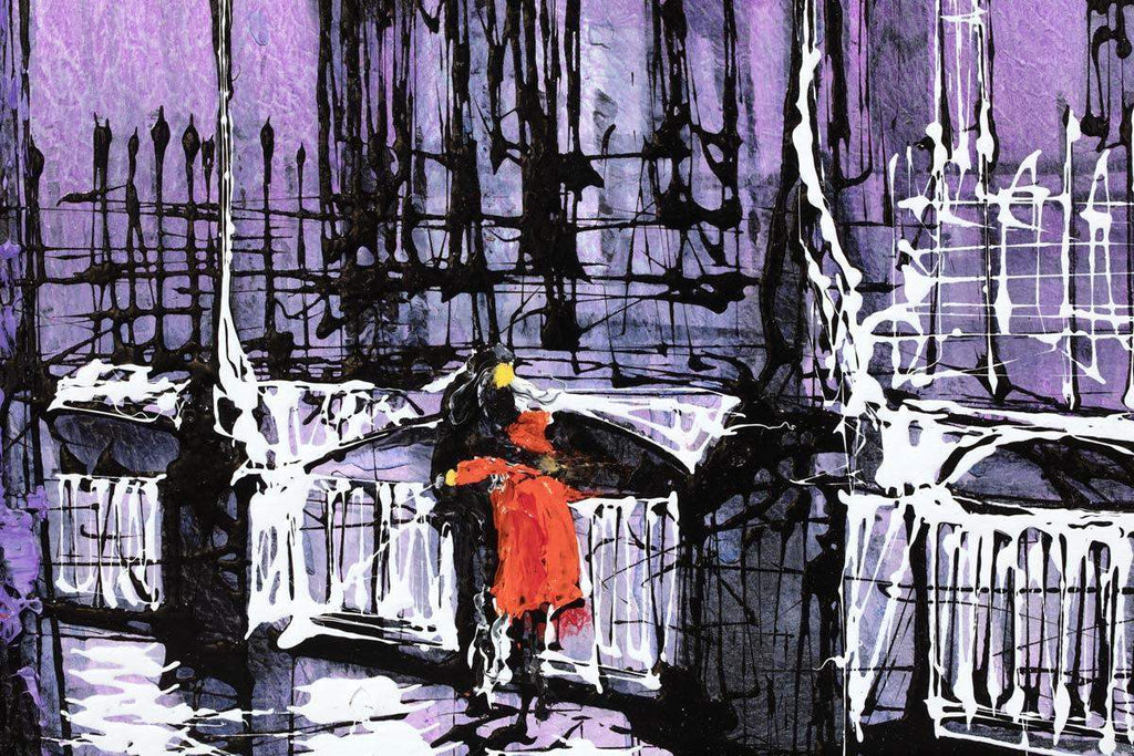 Purple Days - Original - SOLD by artist Nigel Cooke - Wyecliffe Galleries