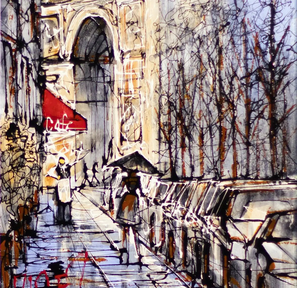 Rain Won't Ruin the View - SOLD by artist Nigel Cooke - Wyecliffe Galleries