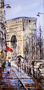 Rain Won't Ruin the View - SOLD by artist Nigel Cooke - Wyecliffe Galleries