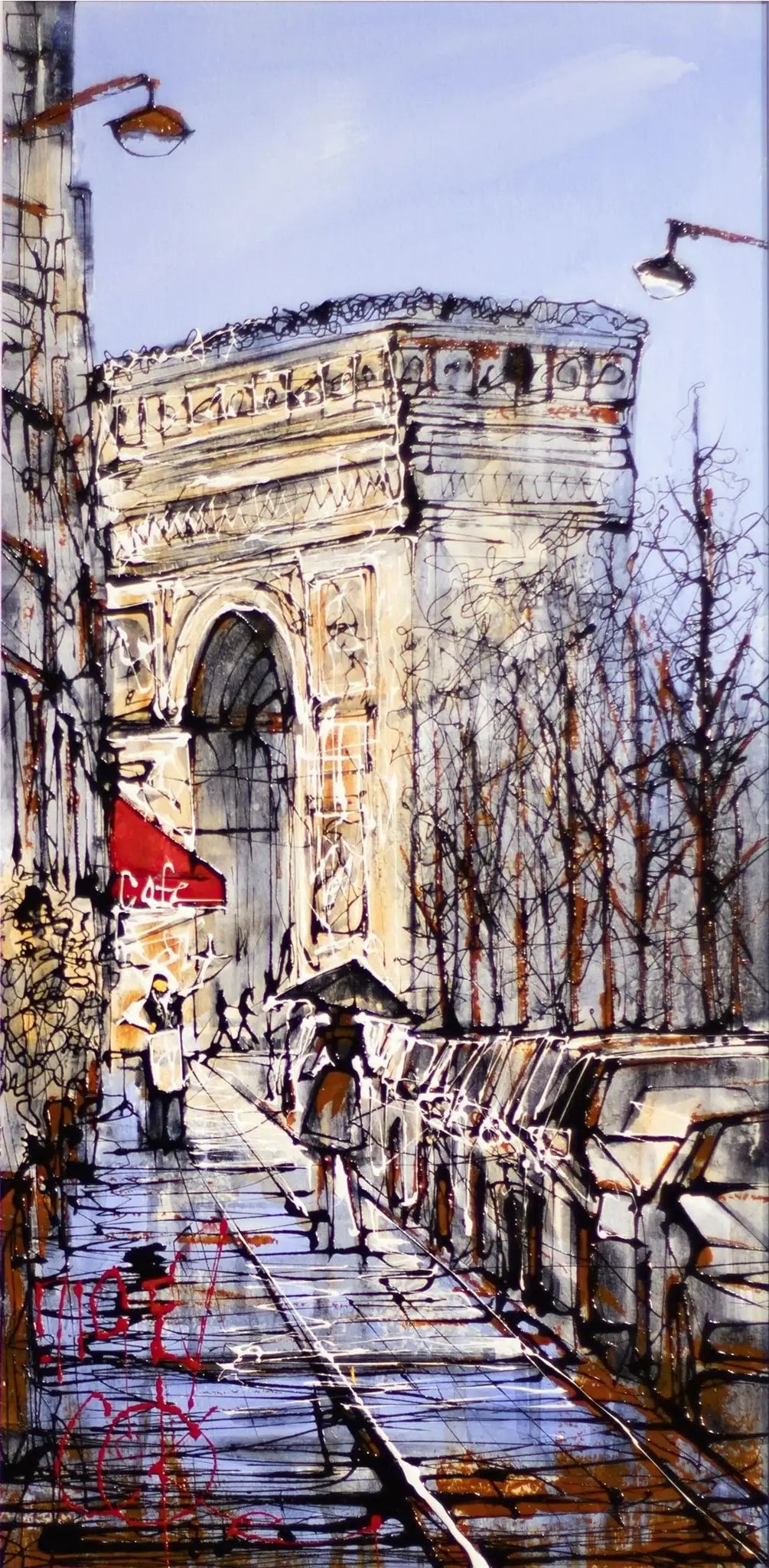 Rain Won't Ruin the View - SOLD by artist Nigel Cooke - Wyecliffe Galleries