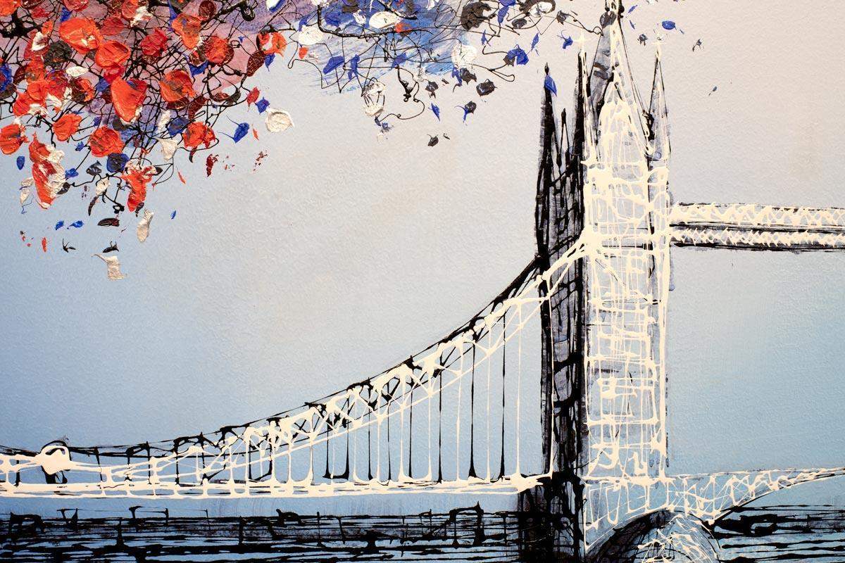 Reflection At Tower Bridge - Original - SOLD by artist Nigel Cooke - Wyecliffe Galleries