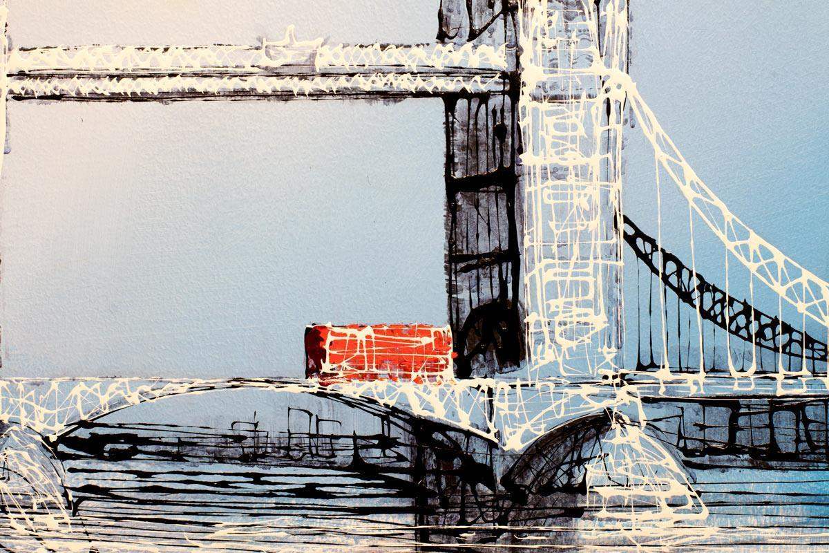 Reflection At Tower Bridge - Original - SOLD by artist Nigel Cooke - Wyecliffe Galleries