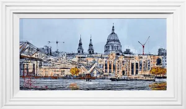 Riverside London - SOLD by artist Nigel Cooke - Wyecliffe Galleries