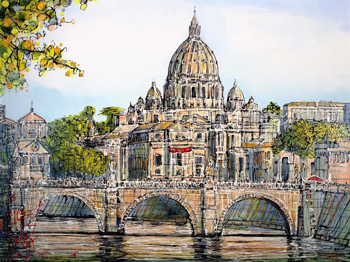 Roman Classical - SOLD by artist Nigel Cooke - Wyecliffe Galleries