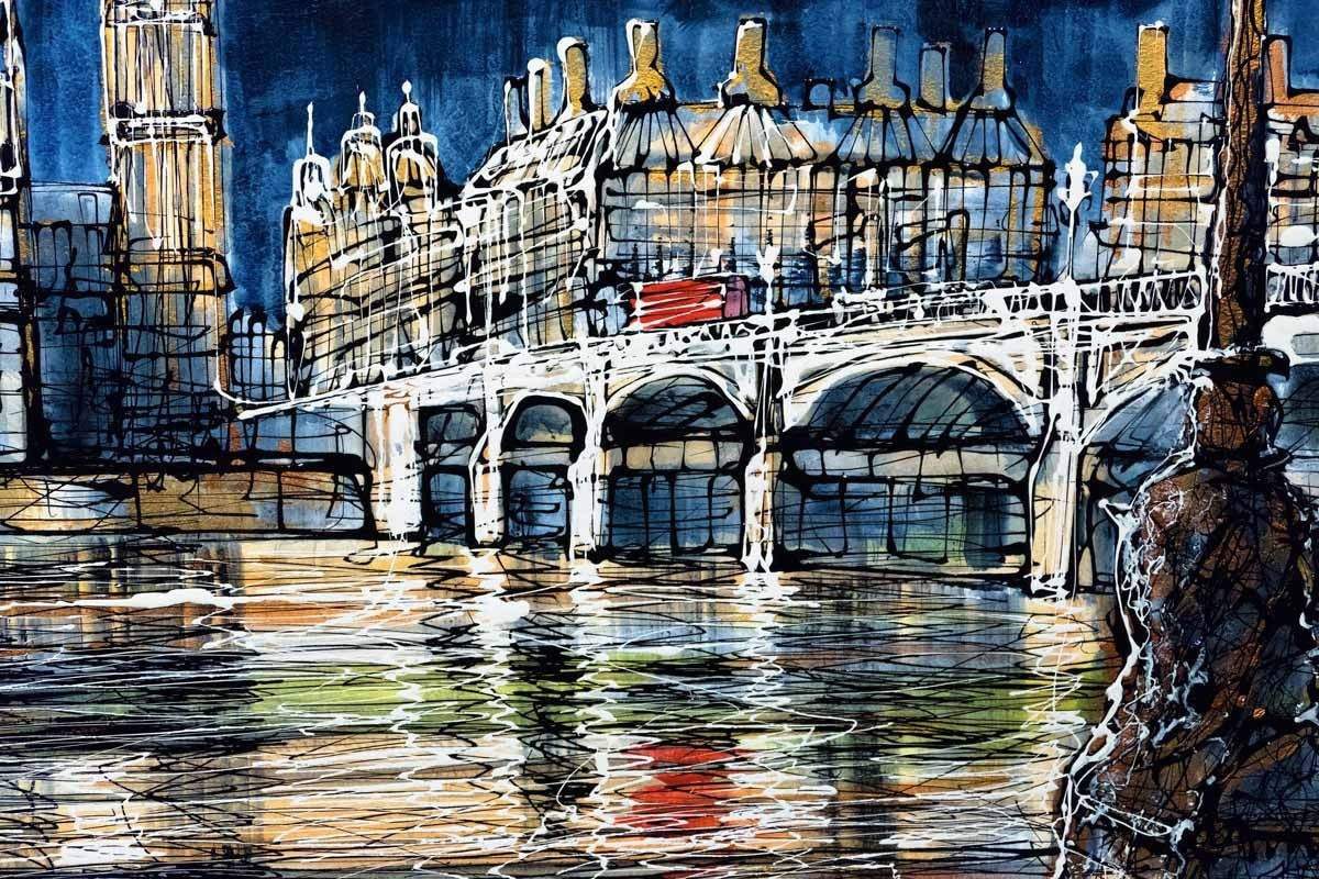 Romantic Riverside - SOLD by artist Nigel Cooke - Wyecliffe Galleries