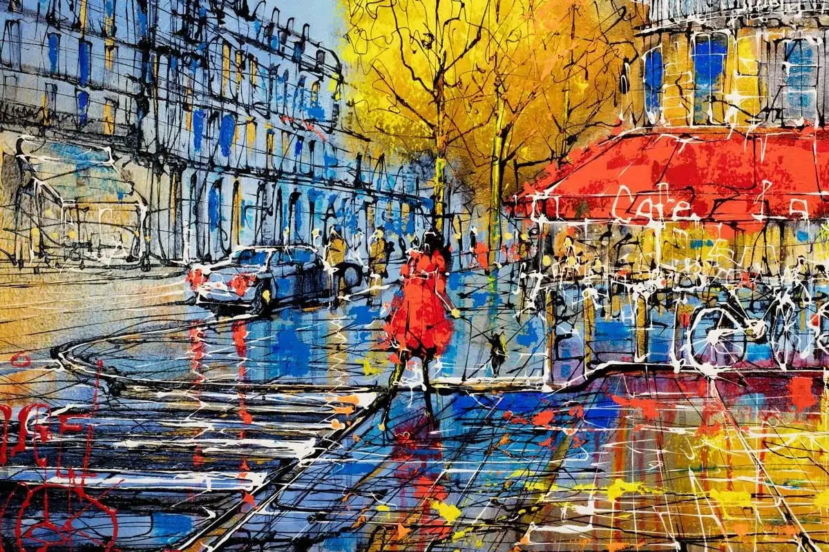 Run Into the Warm - SOLD by artist Nigel Cooke - Wyecliffe Galleries