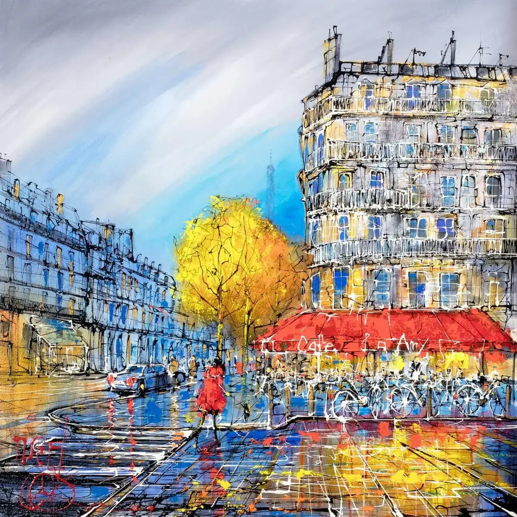 Run Into the Warm - SOLD by artist Nigel Cooke - Wyecliffe Galleries