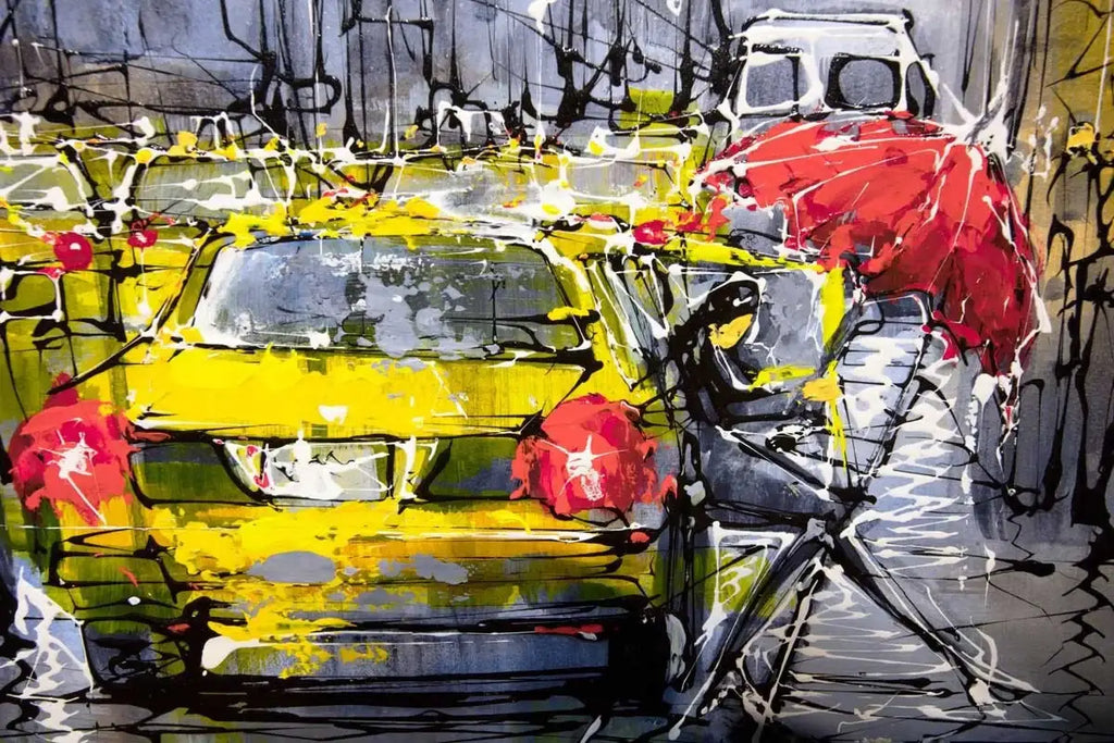 Rush Hour - SOLD by artist Nigel Cooke - Wyecliffe Galleries