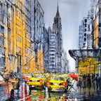 Rush Hour - SOLD by artist Nigel Cooke - Wyecliffe Galleries