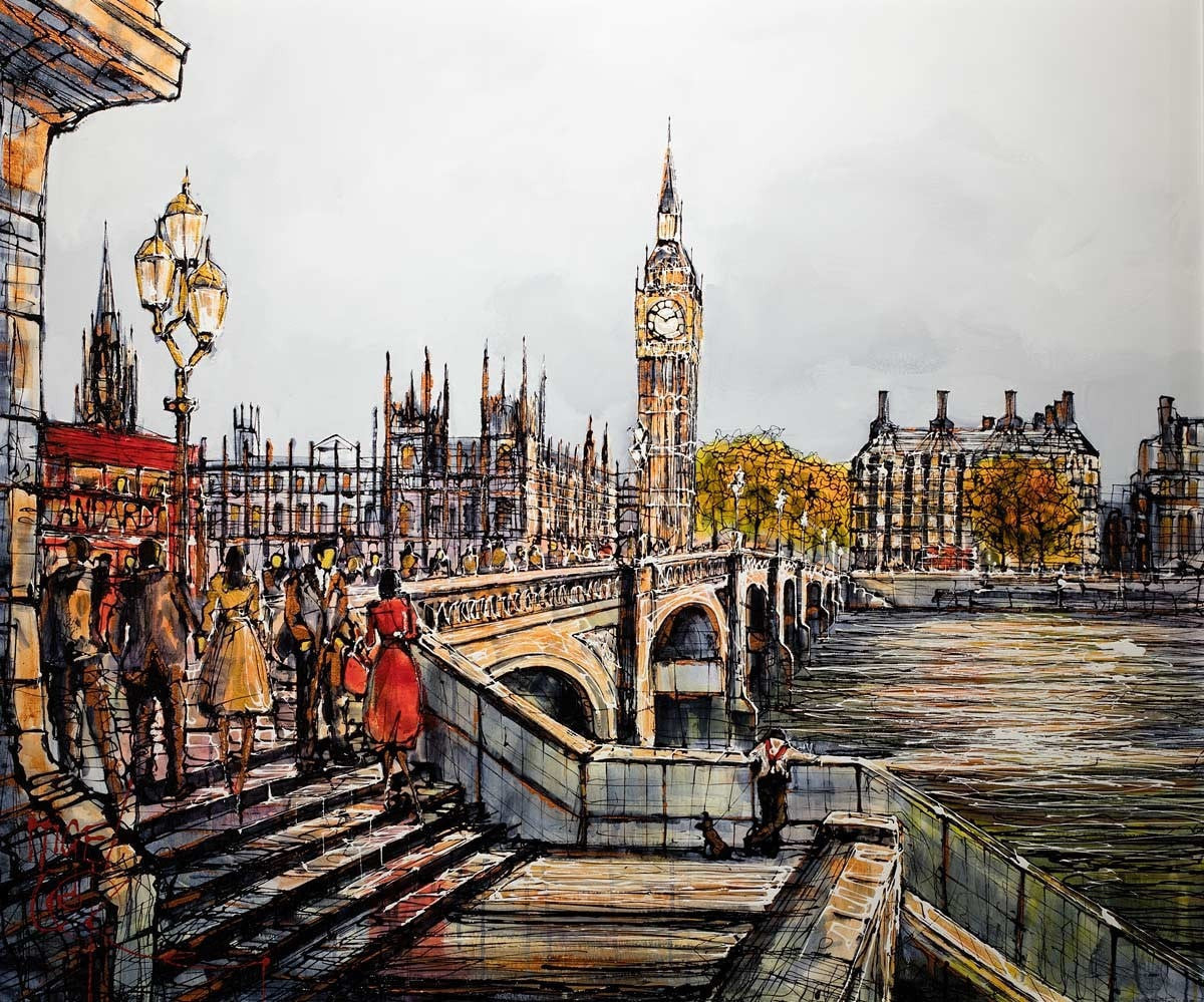 Rush Hour Reflections - SOLD Nigel Cooke