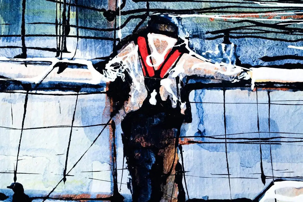 Rush Hour Reflections - SOLD by artist Nigel Cooke - Wyecliffe Galleries