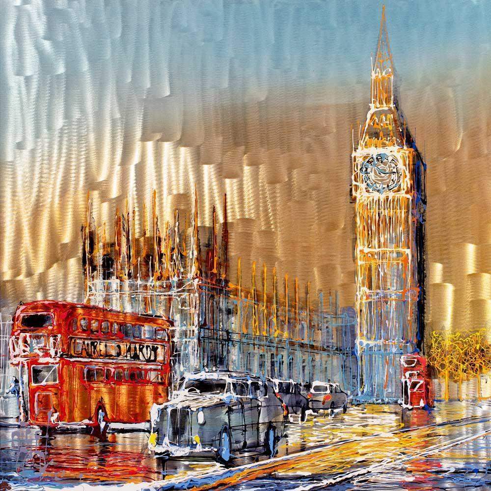 Shining Capital - Original - SOLD by artist Nigel Cooke - Wyecliffe Galleries