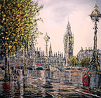 Southbank Showers - SOLD by artist Nigel Cooke - Wyecliffe Galleries