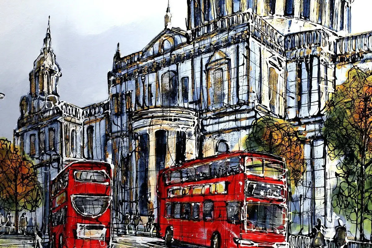 St Paul's Cathedral - SOLD by artist Nigel Cooke - Wyecliffe Galleries