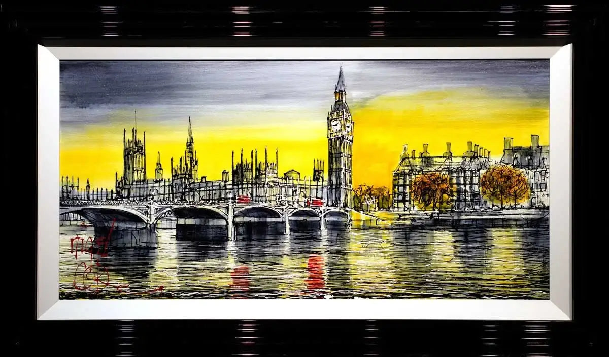 St Stephen's Sunset - SOLD by artist Nigel Cooke - Wyecliffe Galleries