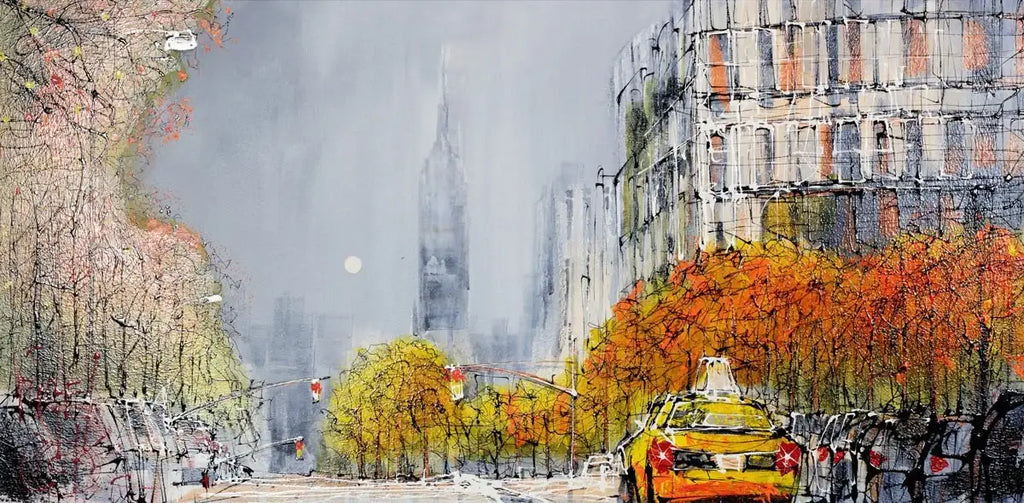 Start Spreading the News - SOLD by artist Nigel Cooke - Wyecliffe Galleries