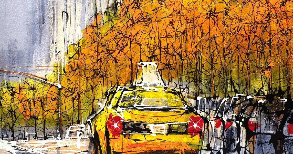 Start Spreading the News - SOLD by artist Nigel Cooke - Wyecliffe Galleries