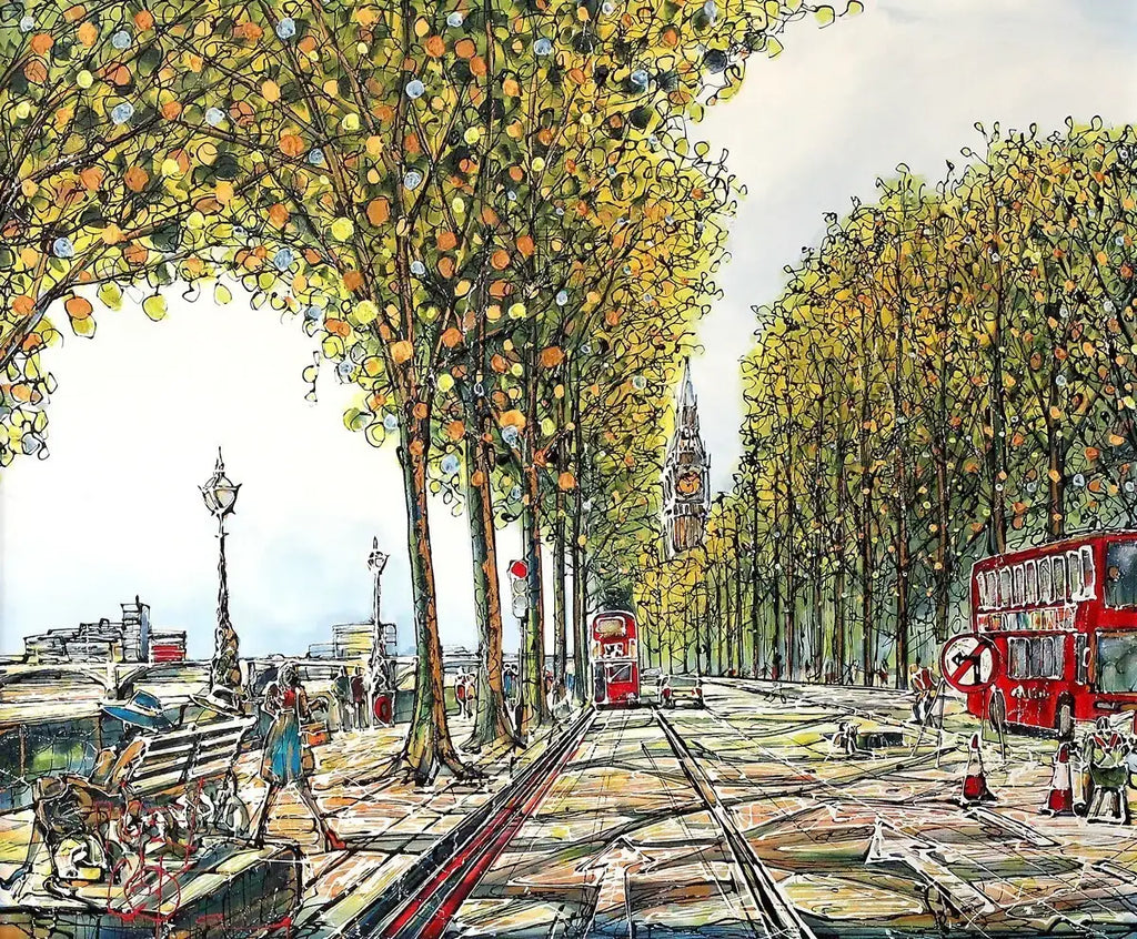 Summer Heat, London - SOLD by artist Nigel Cooke - Wyecliffe Galleries