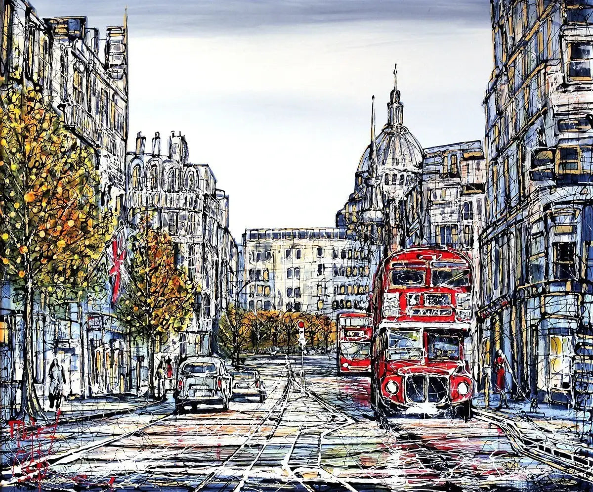 Summer in the City - SOLD by artist Nigel Cooke - Wyecliffe Galleries