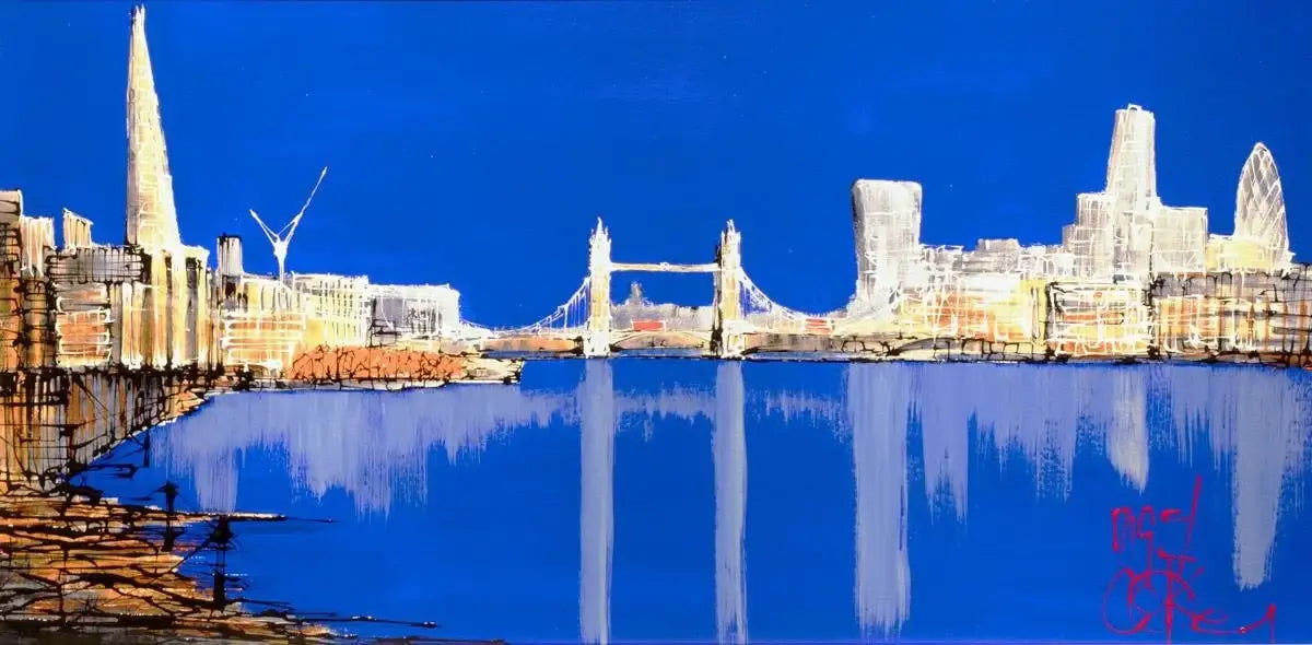Summer Skyline - SOLD by artist Nigel Cooke - Wyecliffe Galleries