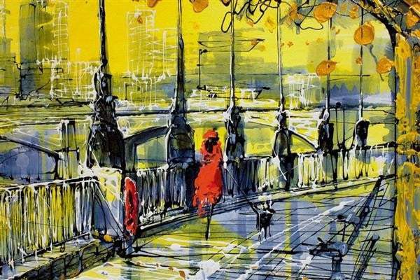 Sunrise London - SOLD by artist Nigel Cooke - Wyecliffe Galleries