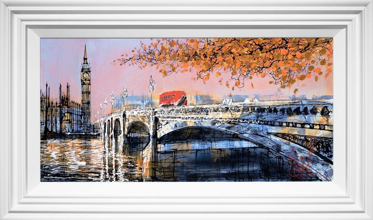 Sunset On Southbank - Original - SOLD by artist Nigel Cooke - Wyecliffe Galleries