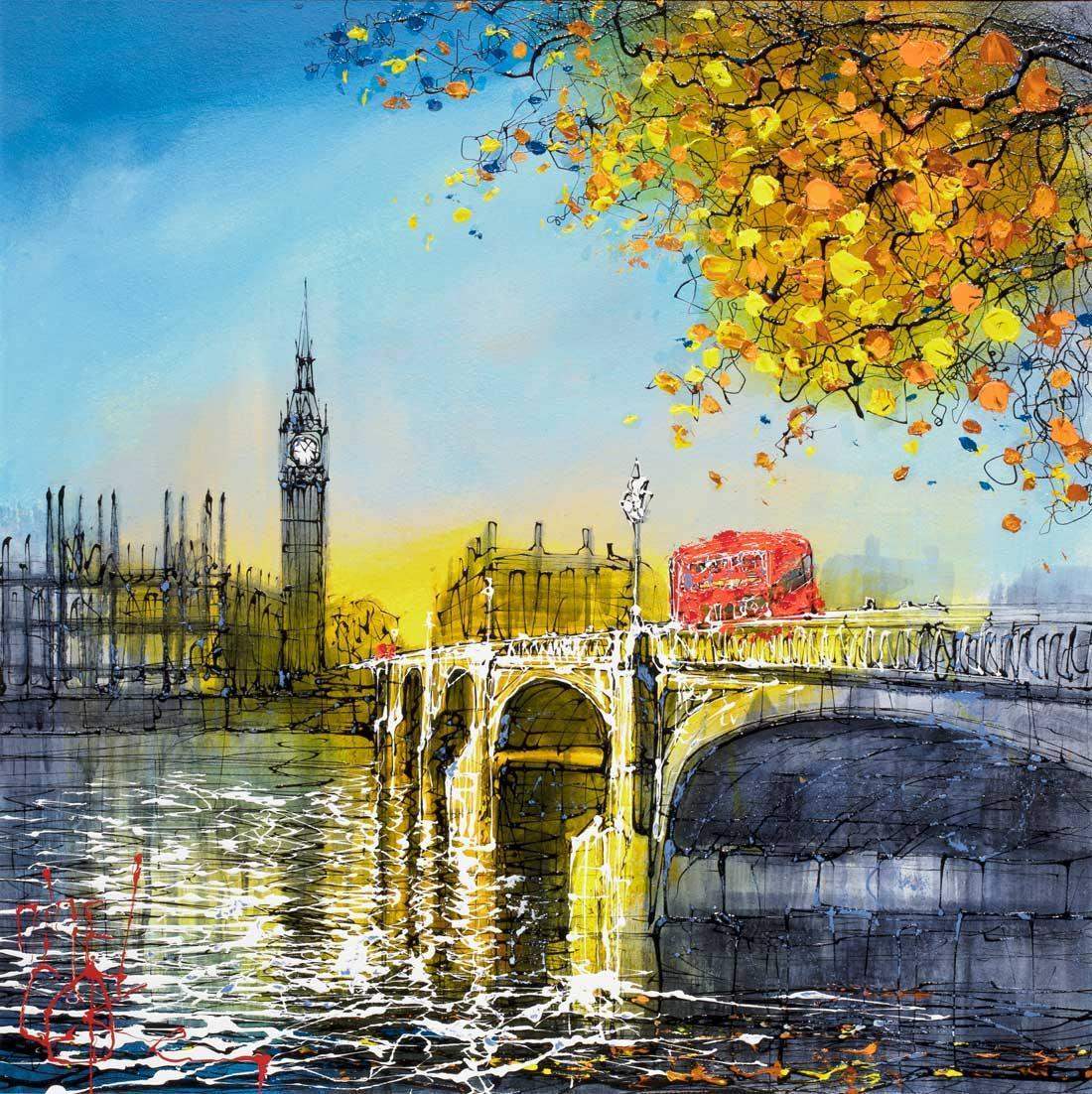 Sunshine Reflections -SOLD by artist Nigel Cooke - Wyecliffe Galleries